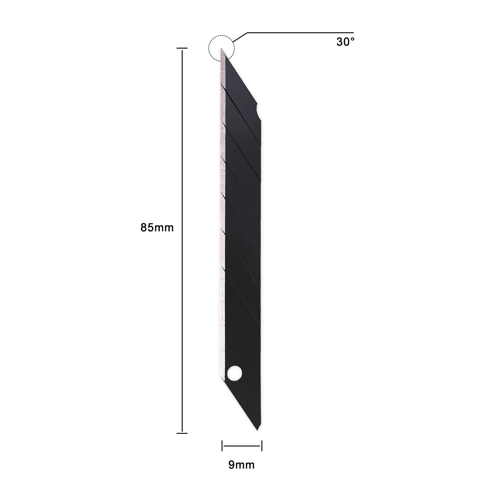 FOSHIO 30/60 degrés Snap Off lame de remplacement 9mm emballage de voiture coupe-papier vinyle coute