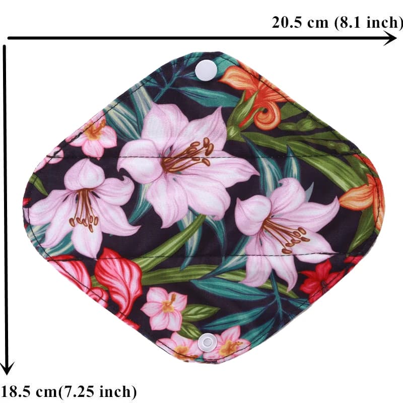 Serviettes hygiéniques réutilisables au charbon de bambou, 10 pièces, doublure de culotte lavable, s