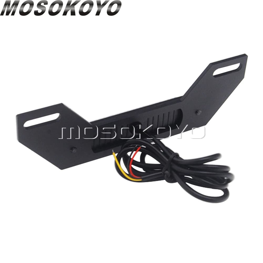 Feu arrière de moto universel LED B6, plaque d'immatriculation, feu auxiliaire, Flash en rafale, feu