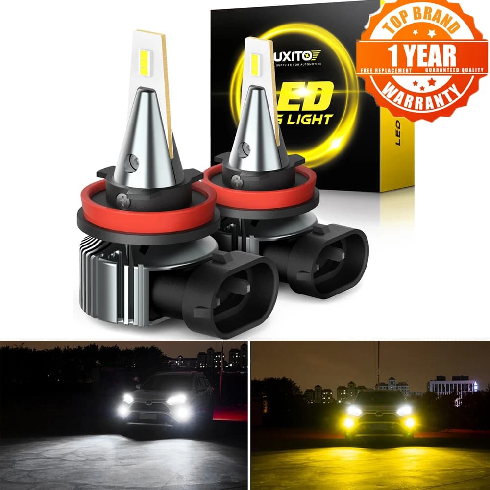 AUXITO 2x Canbus H11 H8 LED ampoules antibrouillard H10 H16 H27 880 881 LED CSP DRL H9 5202 PSX26W P