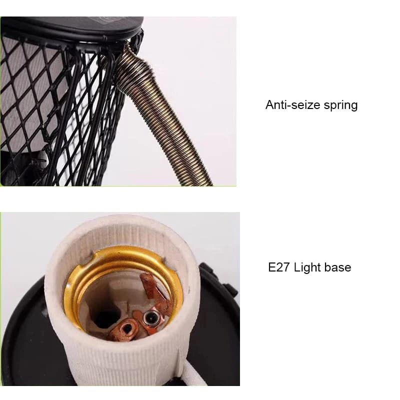 Lampe chauffante E27 pour animaux de compagnie, pour tortue, serpent, lézard, émetteur infrarouge en