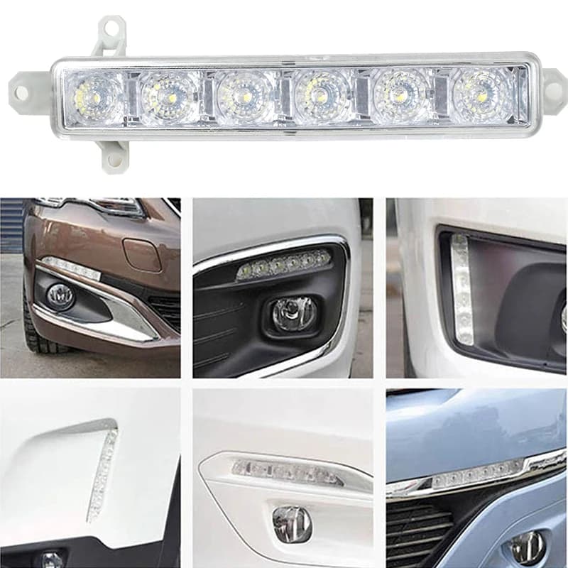 Feux antibrouillard pour Peugeot 308 2013 – 2020, phare LED DRL pour citroën c-elysee Berlingo B9 C1