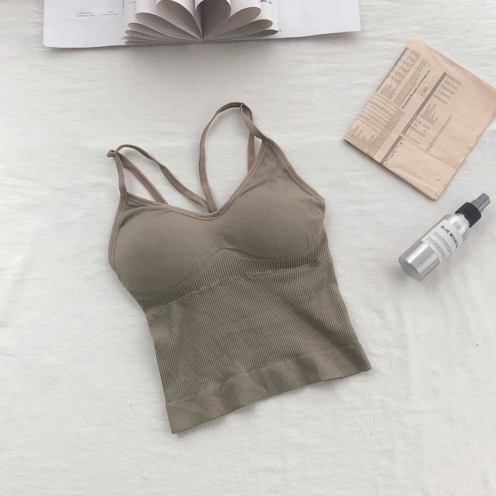 Sous-vêtements en coton pour femmes, soutien-gorge push-up, sexy, à bretelles, à la mode, solide, li