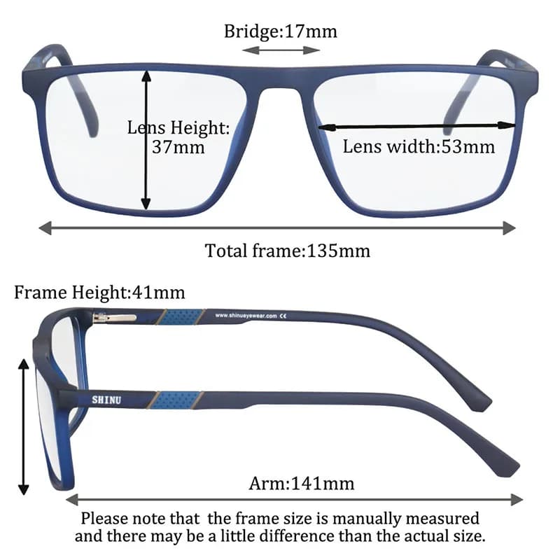 SHINU-Lunettes de lecture multifocales progressives pour hommes, presbytie, hypermétropie, lunettes 