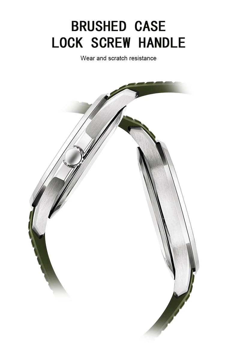 Specht & Sohne marque montres mécaniques automatiques montres de sport saphir vert lumineux 50M étan