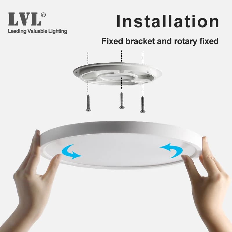 LED Radar Induction plafonnier 5.8G 110V 220V capteur de mouvement monté en Surface moderne plafonni
