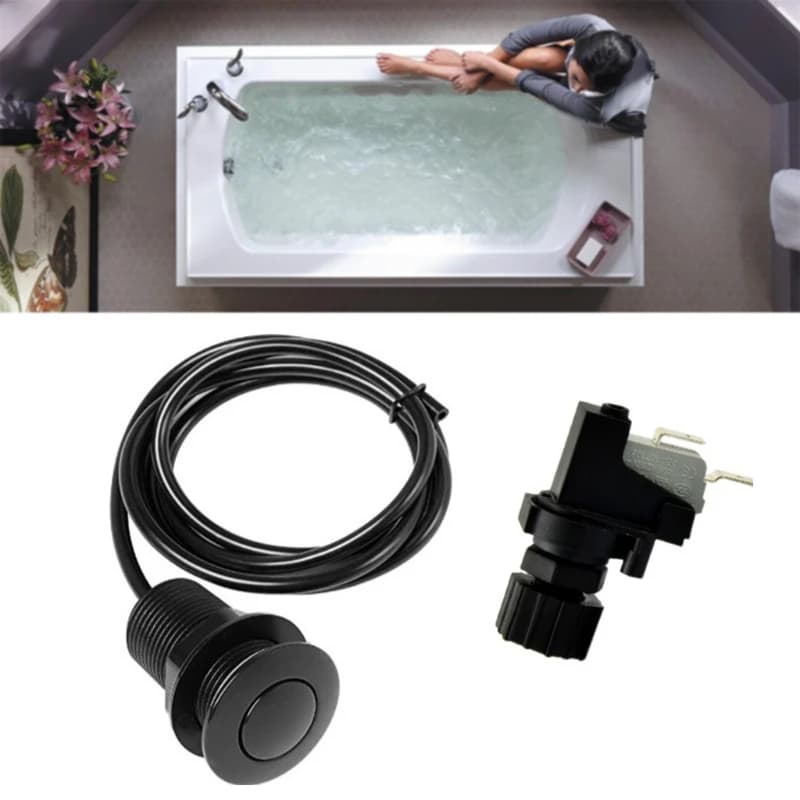 Interrupteur à bouton pression d'air, bouton marche/arrêt, pour le bain, Spa, tube à Jet, Kit de bou