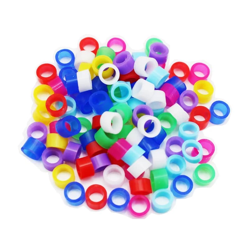 200 pièces anneau d'oiseau bandes de jambe pour perroquet Finch canari Gouldian diamètre 3mm 4mm 5mm
