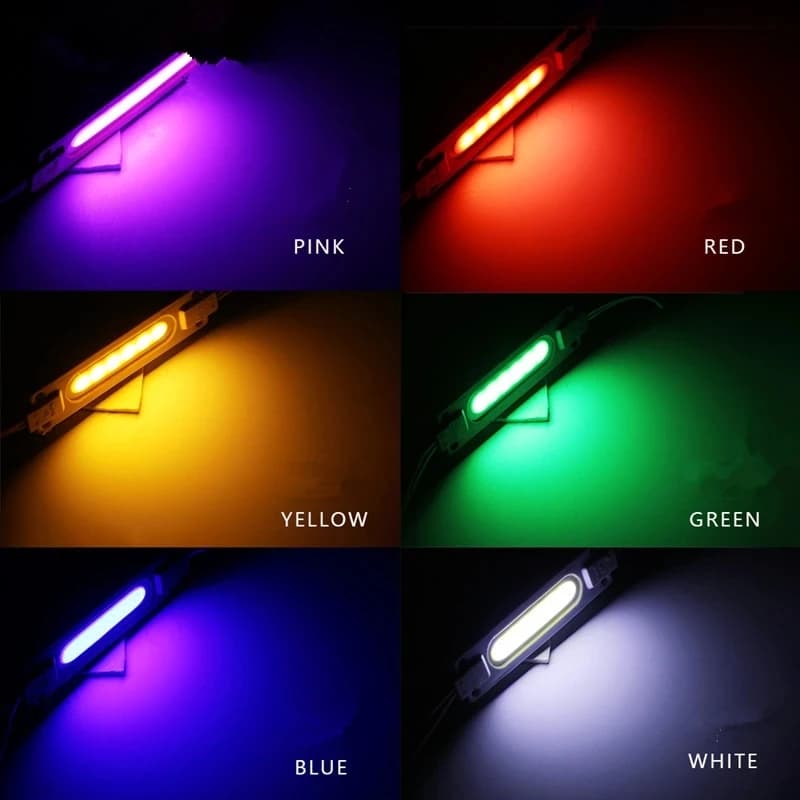 10 pcs/lot injection avec lentille COB module LED rétro-éclairage LED étanche pour signe canal lettr