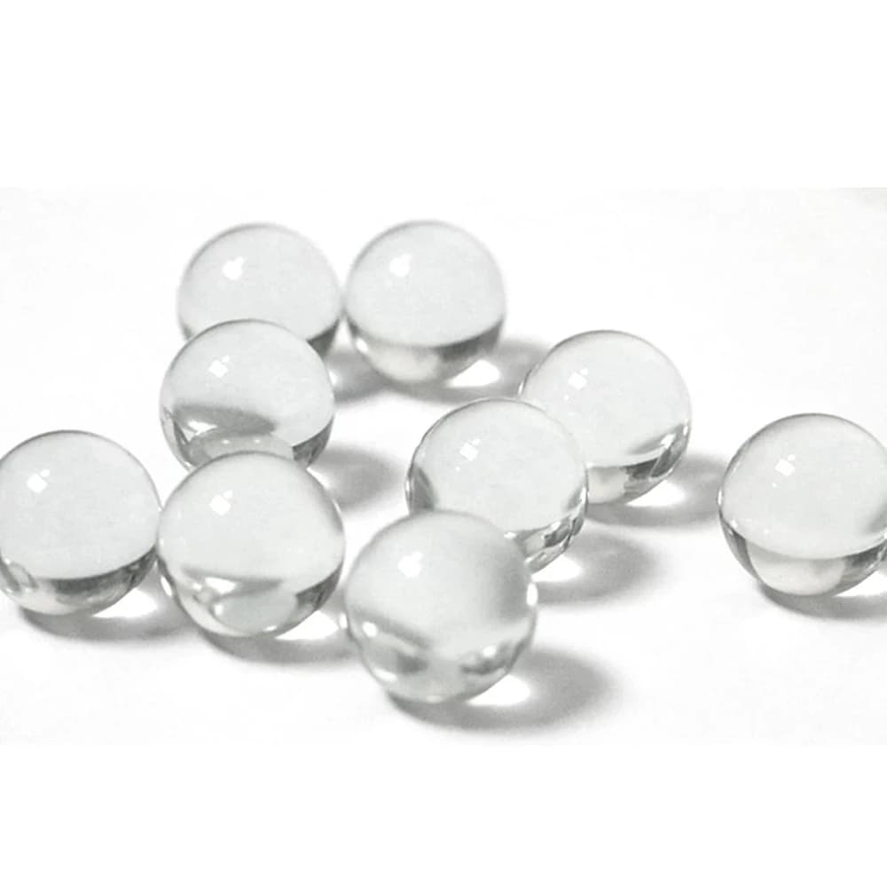 Marbre massif en verre transparent pour tir à la fronde, piste de marbre, jeux de billes traditionne