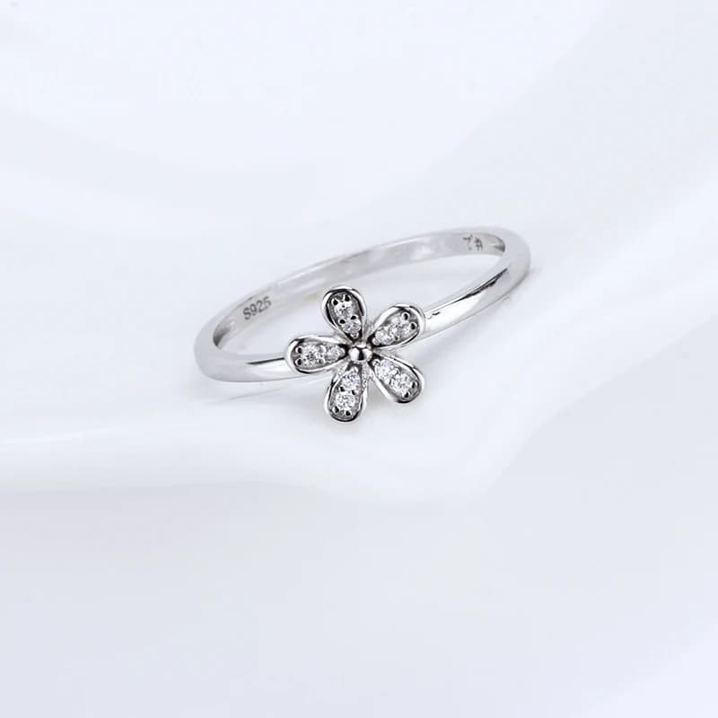 CLUCI – bague classique en argent Sterling 925 pour femmes, bijoux de fête, fleur, tendance, DR1011S