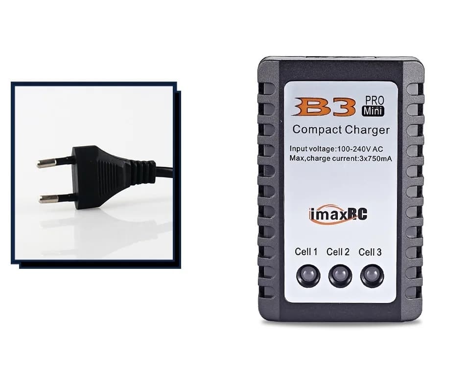 Chargeur d'équilibre de batterie portable compact pour RC Hobby, IMAX v1.PRO B3S, 20W, 1.6A, 2s-3s, 