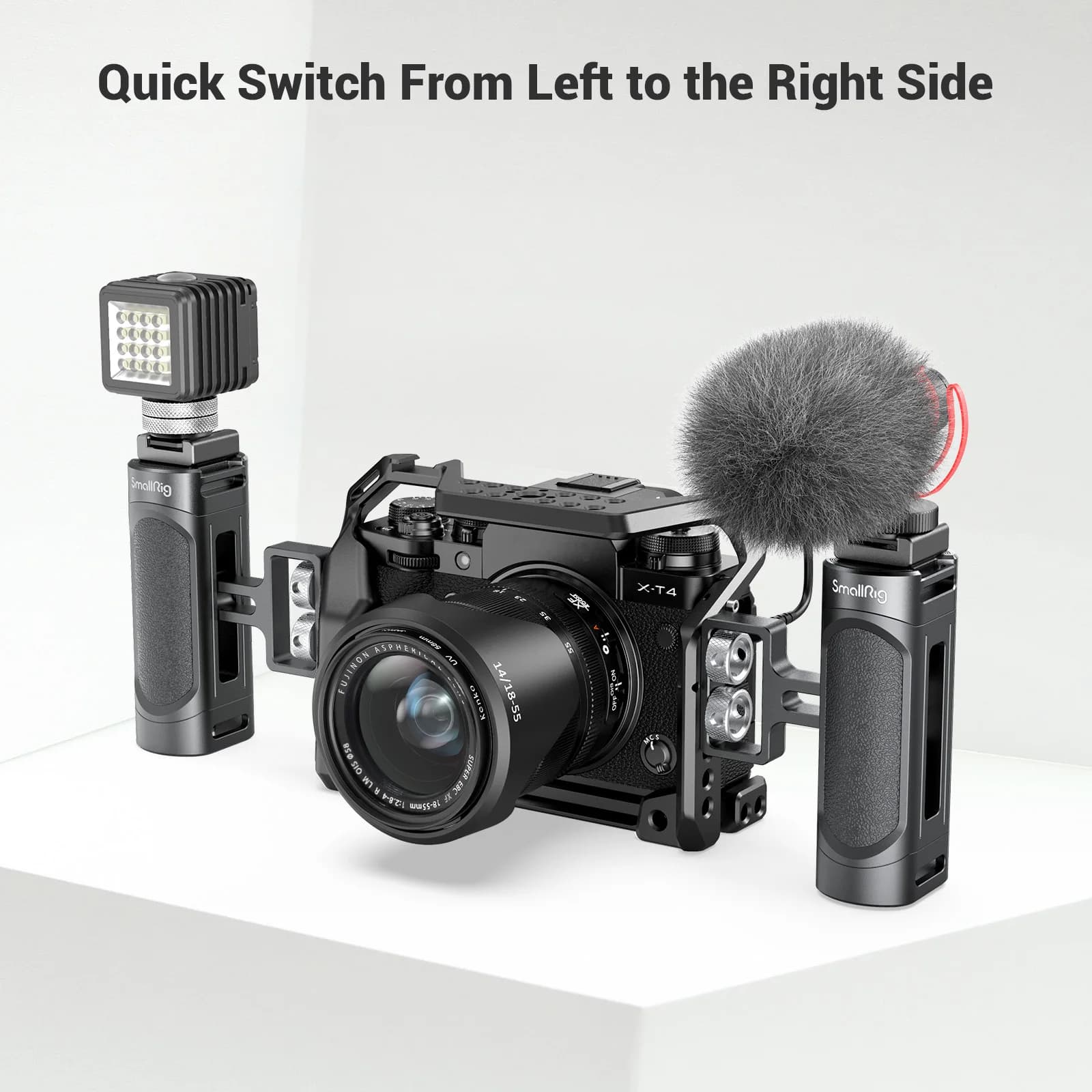 SmallRig – Mini caméra DSLR 1/4, poignée latérale avec deux vis de 2916 à 20 pouces, pour appareil p