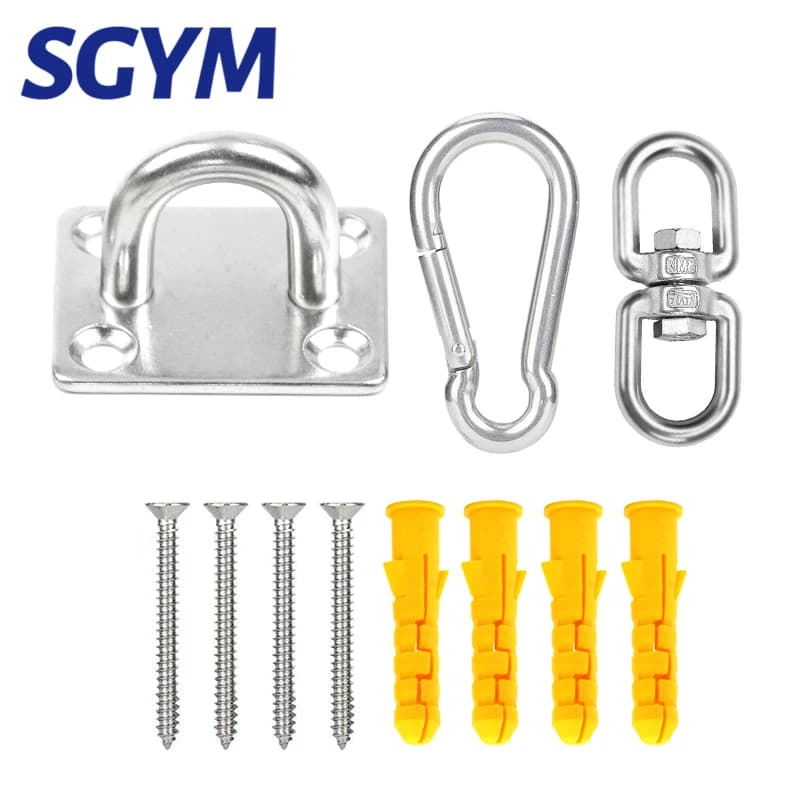 Support de suspension en acier inoxydable 304 pour hamac, crochet de suspension au plafond, ancre po