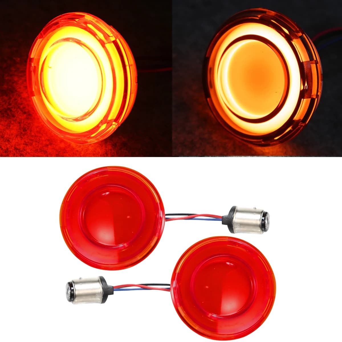 Panneau lumineux LED pour motos, clignotant, Style Bullet, pour Harley Sportster Touring, Fat Boy, S