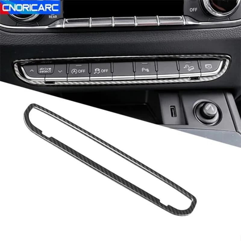 Couverture décorative pour boutons de la console centrale de voiture, garniture pour Audi Q5 FY 2018