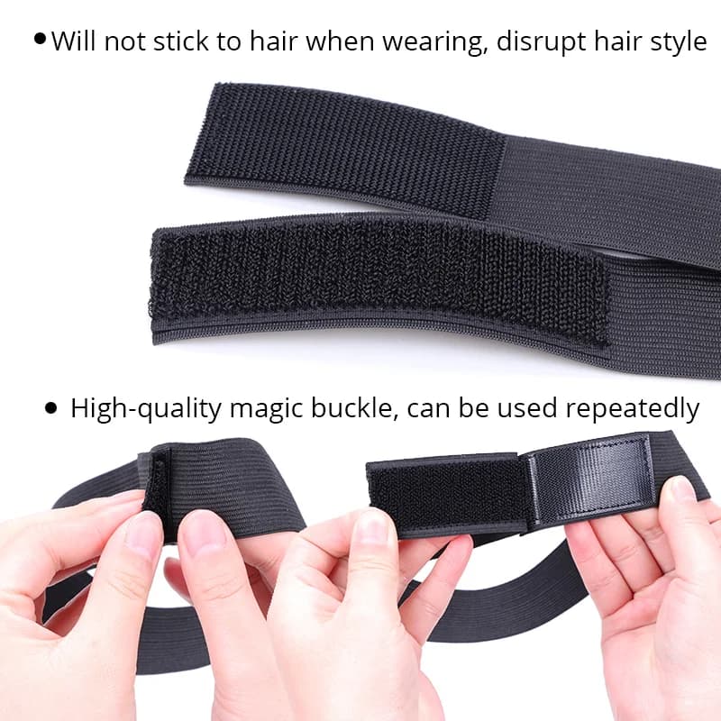 Bande de perruque pour bords, bande fondue pour perruques en dentelle, autocollant magique réglable,