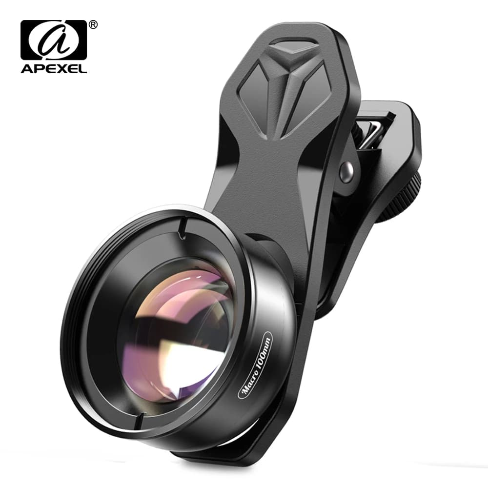Objectif de téléphone caméra APEXEL objectif macro 100mm 4 K HD objectifs super macro + CPL + filtre