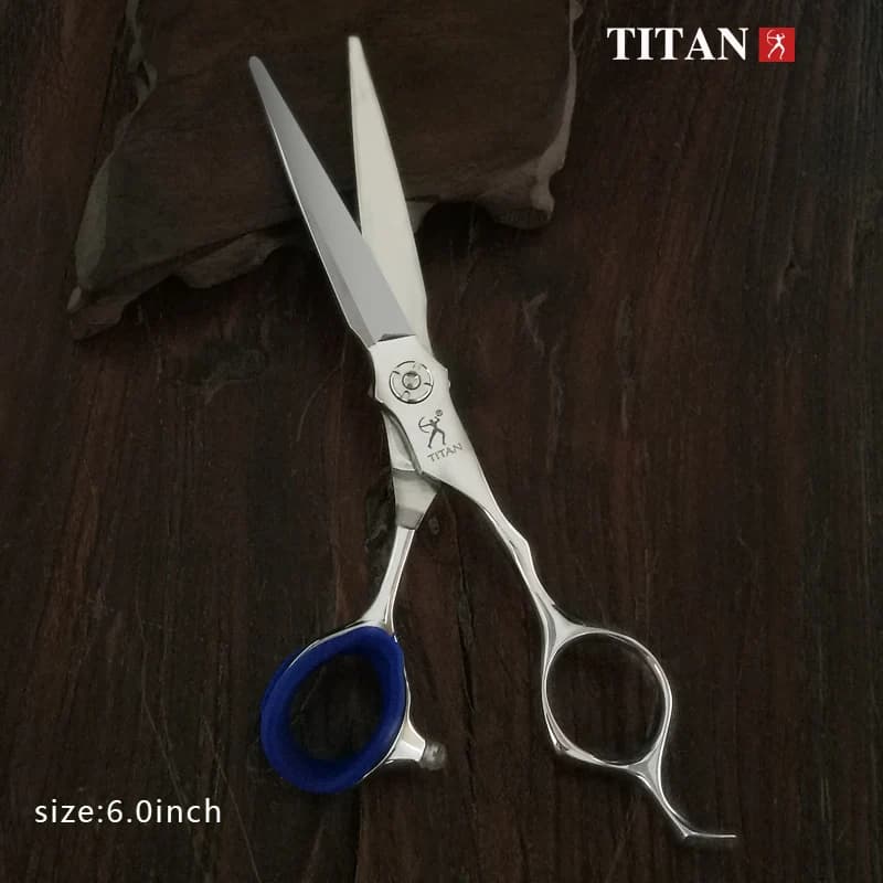 Ciseaux de coiffure professionnels Titan, ciseaux de coiffeur, outil de barbier amincissant de 6.0 p