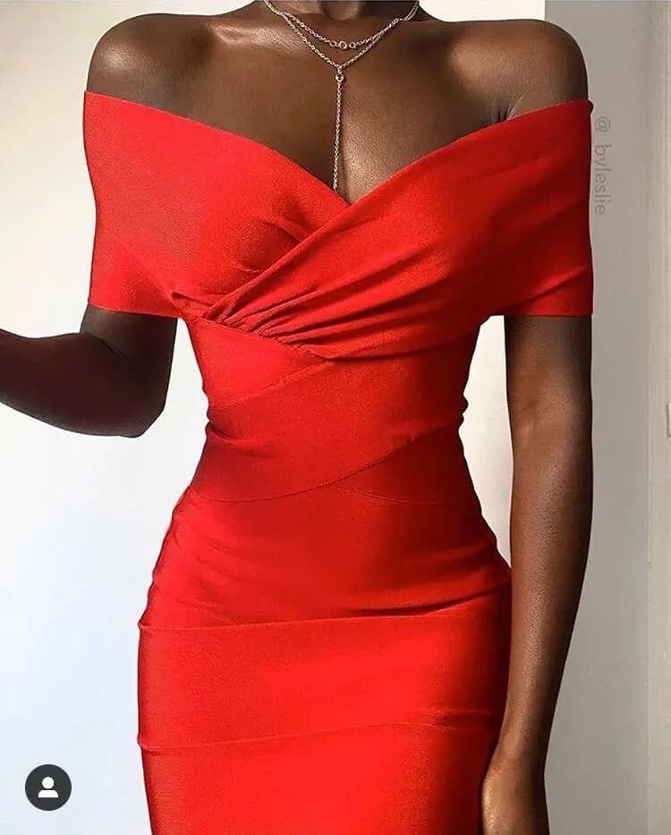 Moonccloset nouvel été 5 couleurs Sexy mode femmes épaules nues robe de pansement vert boîte de nuit