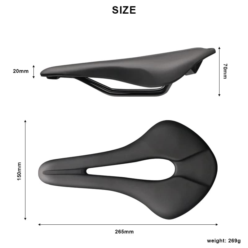 Selle de vélo en cuir PU, Design creux respirant, siège doux et confortable, vtt, vélo de route, cou