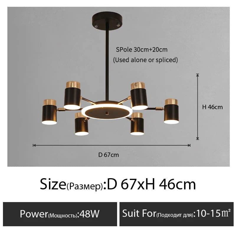 Lustre nordique pour salon, luminaire simple et moderne pour restaurant, chambre à coucher, lampes L