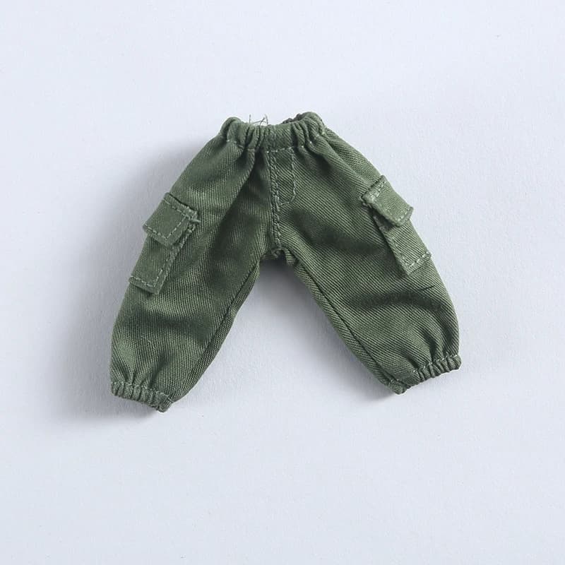Vêtements pour bébé OB11, accessoires de poupée BJD 1/12, salopette, pantalon, T-shirt à manches cou