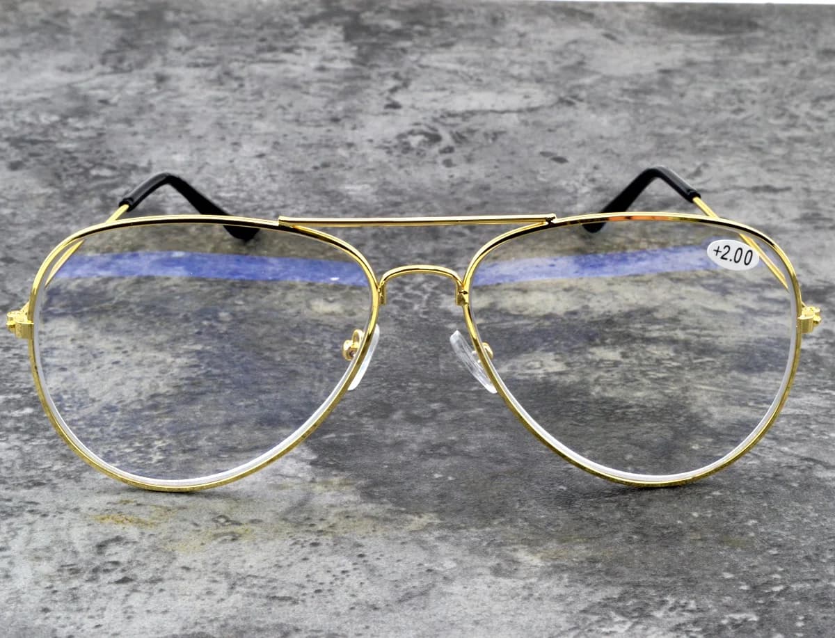 Lunettes de lecture progressives à Double pont pour hommes et femmes, Style Aviation, voir loin et v
