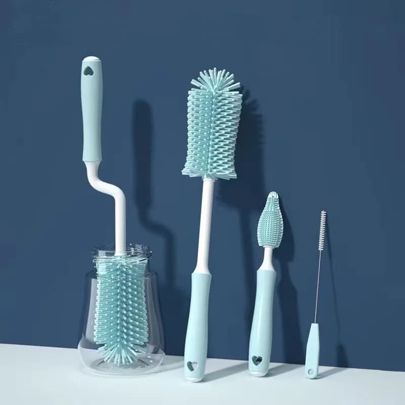 Brosse de nettoyage de bouteilles en Silicone, sucette pour bébé, épurateur de paille, petite brosse