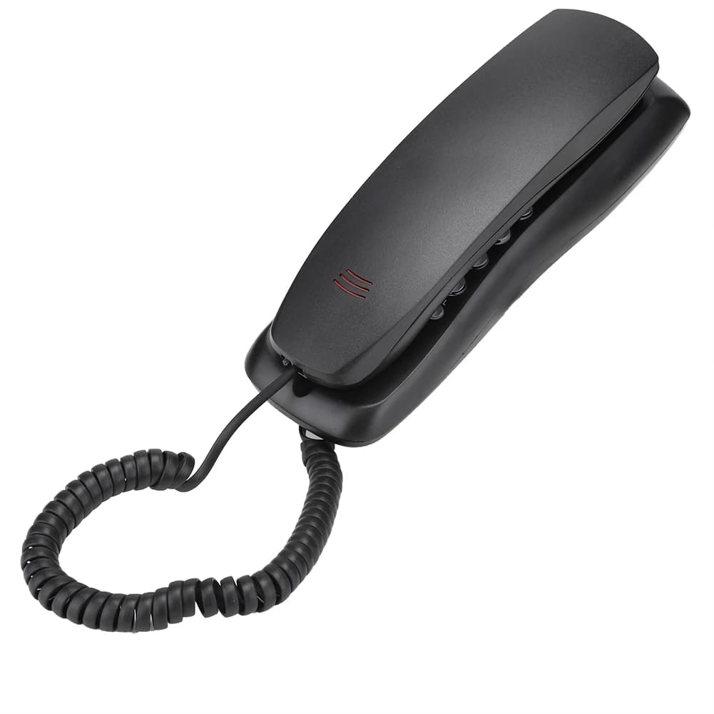 Mini téléphone fixe pour bureau, prise en charge téléphonique, muet, pause, recomposer, bureau, part