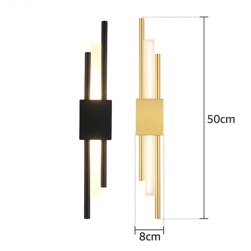 Applique Murale LED au Design Moderne, Luminaire Décoratif d'Nik, Idéal pour un Salon, un Couloir ou