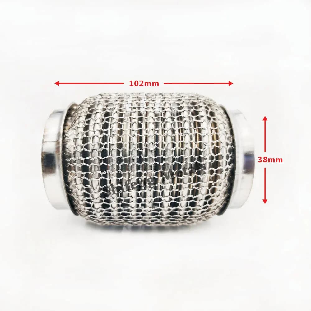 Longueur 102mm acier inoxydable 304 tuyau flexible Tube d'échappement soufflet coupleur flexible ave