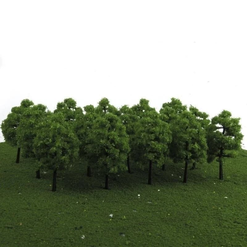 20/40 pièces vert modèle arbres Train chemin de fer modèle Kit aménagement paysage artificiel Miniat