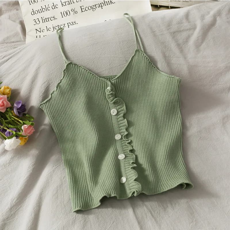 Sous-vêtements en coton coréen pour femmes, sexy, solide, document, haut à la mode, confort, précieu