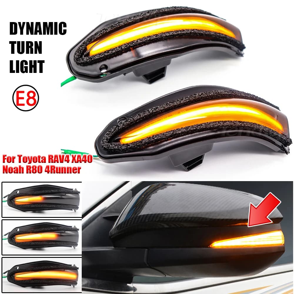 Clignotants dynamiques LED, feux de signalisation, lampe indicatrice de rétroviseur pour Toyota RAV4