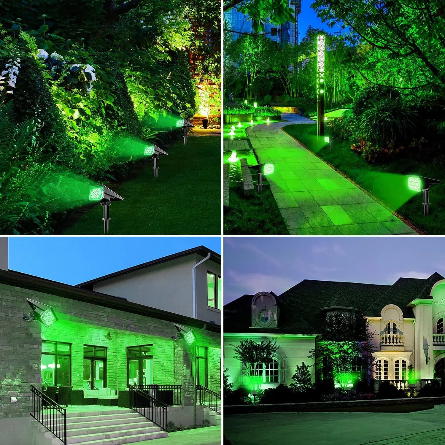 T-SUN projecteur solaire réglable lumière de jardin solaire IP65 énergie solaire lumière verte pour 