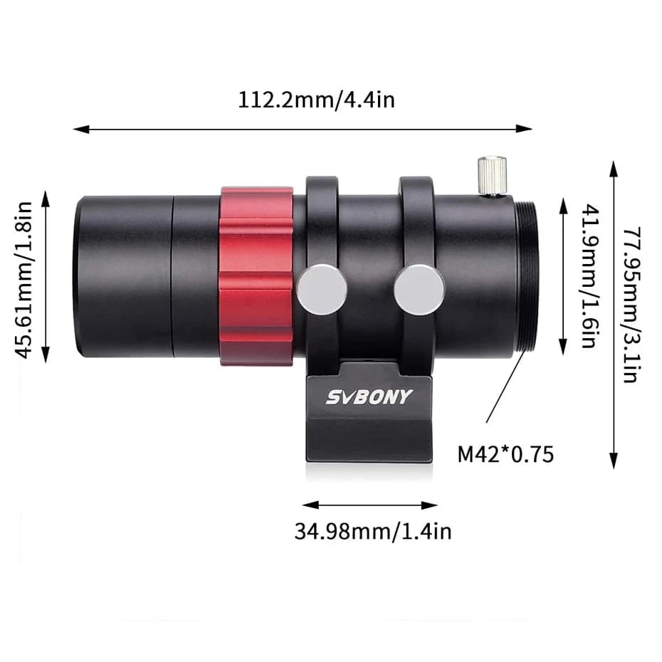 SVBONY-Lunette de guidage compacte ultra-mini pour caméras à guidage automatique, SV165, SV305, ZWO,