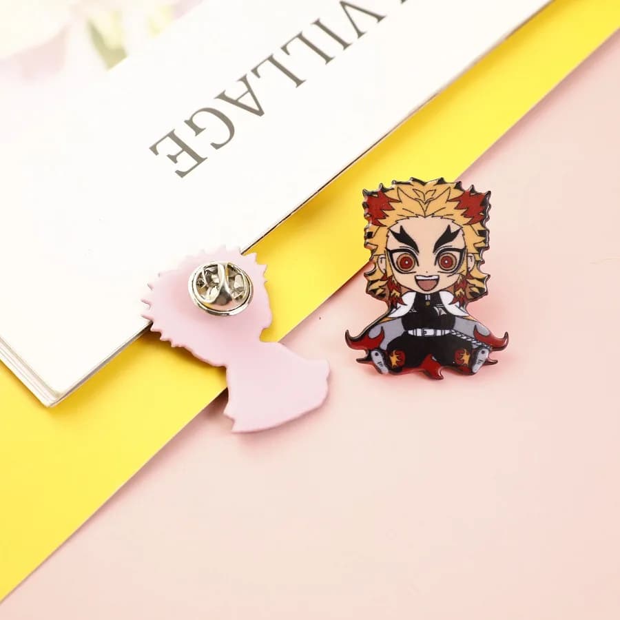 Broche de rôle de dessin animé Demon Slayer, en acrylique, épingles décoratives pour femmes et homme