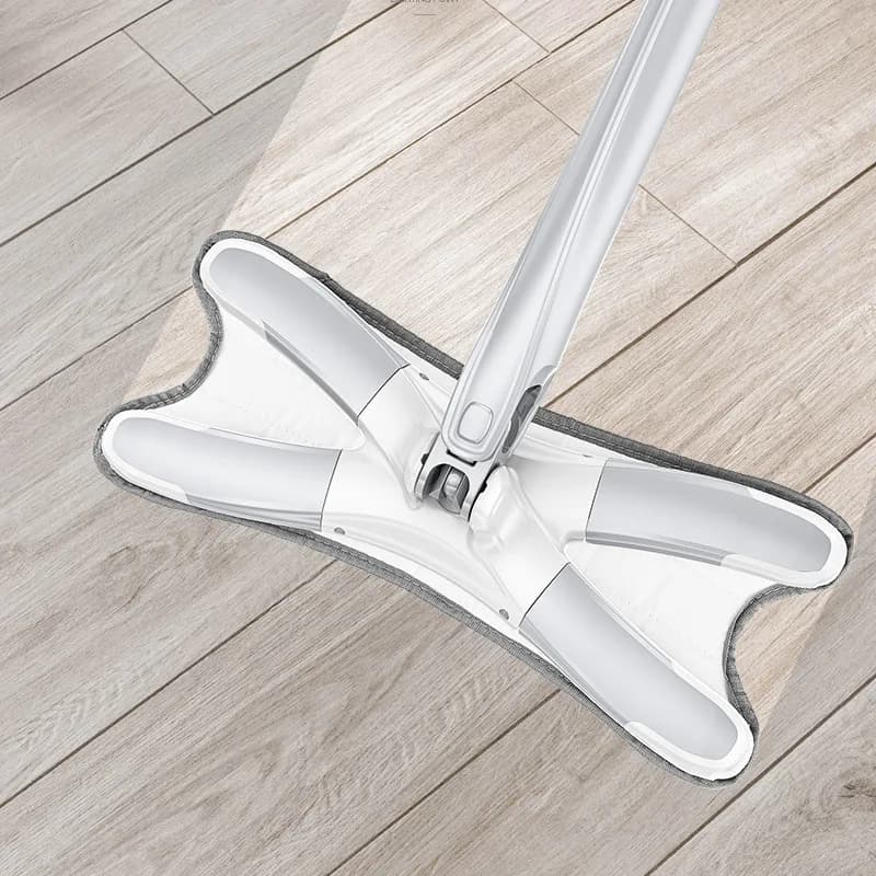 Ensemble de serpillères à essorage automatique de type X, serpillière de nettoyage en microfibre pou