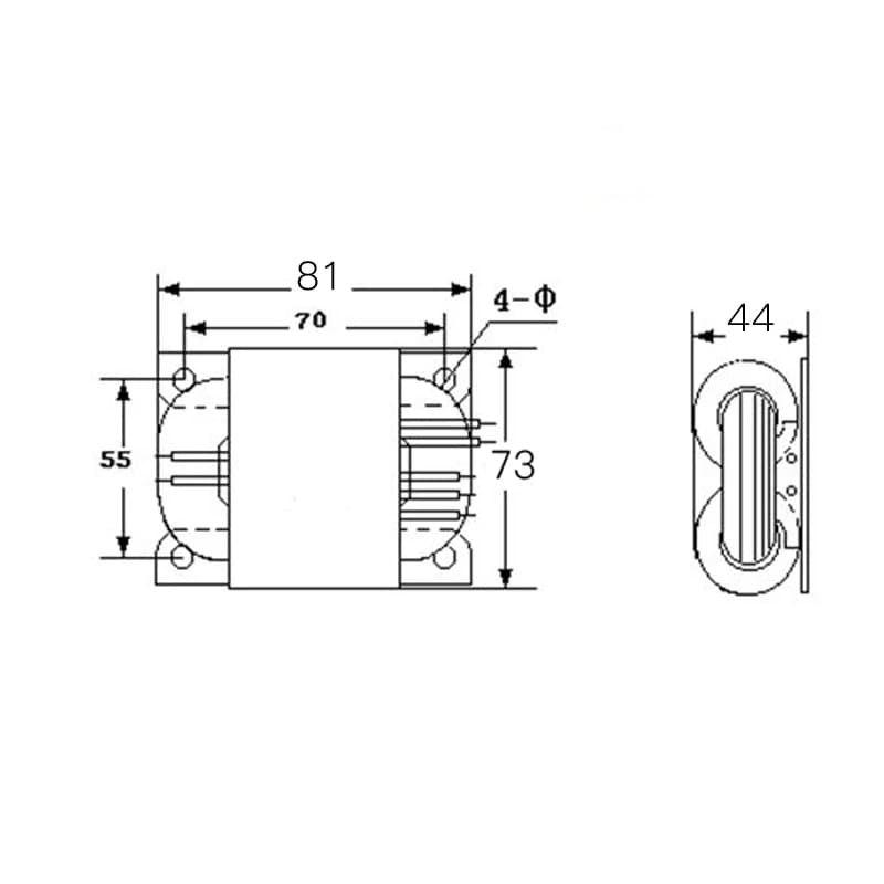 Transformateur TOFI-30VA R-Core 14+240VAC