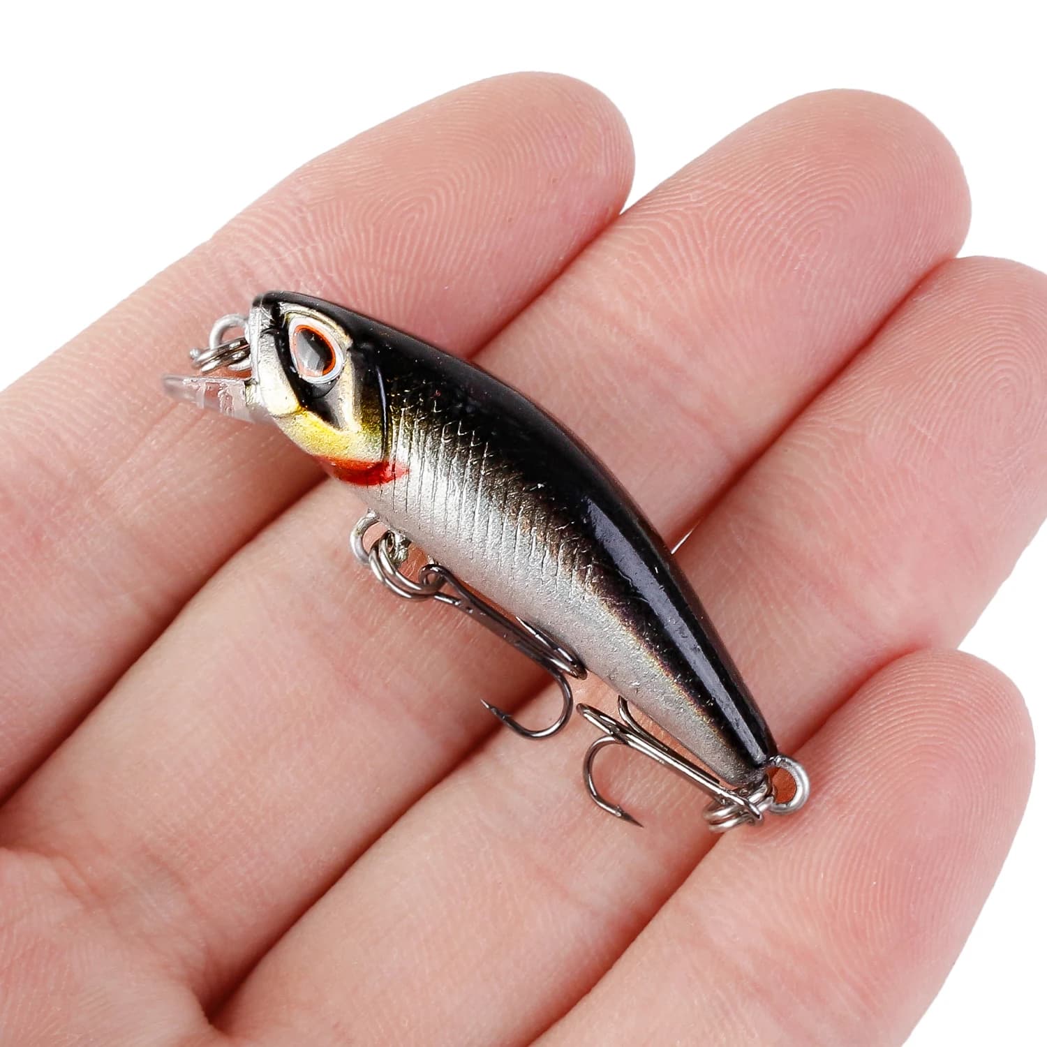 1 pièces Mini leurres de pêche méné Wobblers 4.5 cm 3.5g coulant artificiel en plastique dur appât m