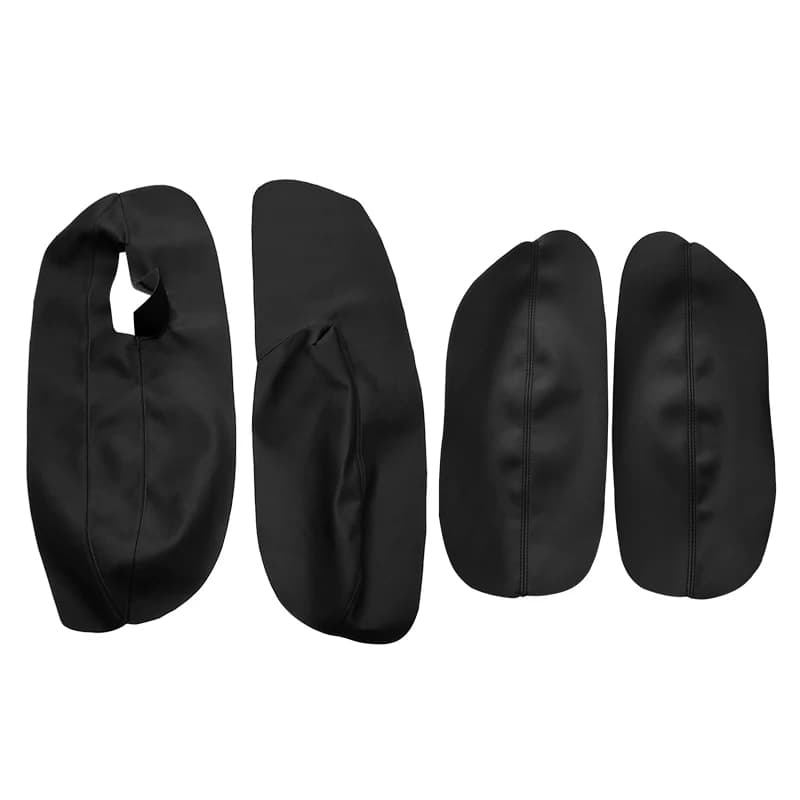 4 pièces 2/3/4 portes intérieur de voiture en cuir microfibre poignée de porte intérieure panneau co