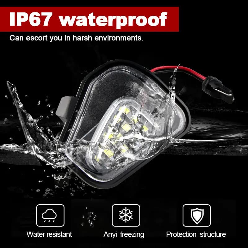 Ampoule LED pour rétroviseur latéral, Canbus, 2 pièces, pour VW Volkswagen EOS Beetle CC Passat B7 3