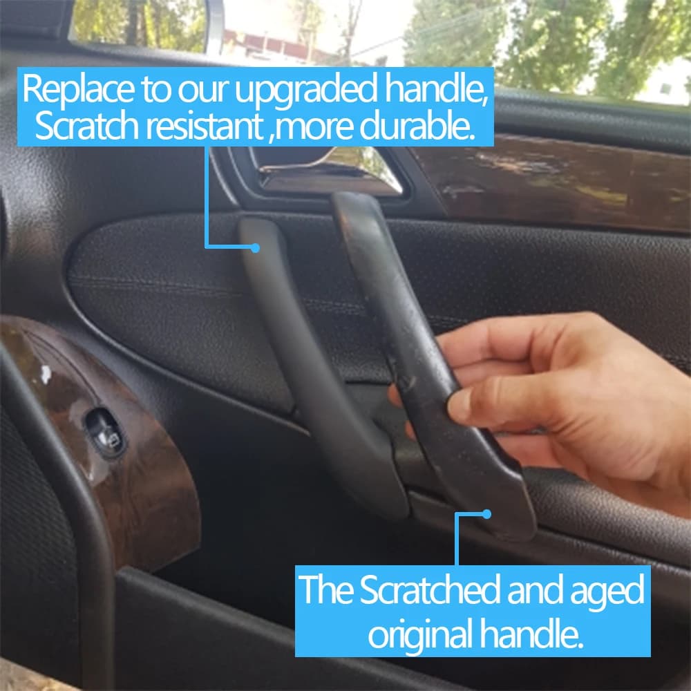 2 pièces/4 pièces accessoires d'intérieur de voiture avant gauche droite porte tirer poignée ensembl