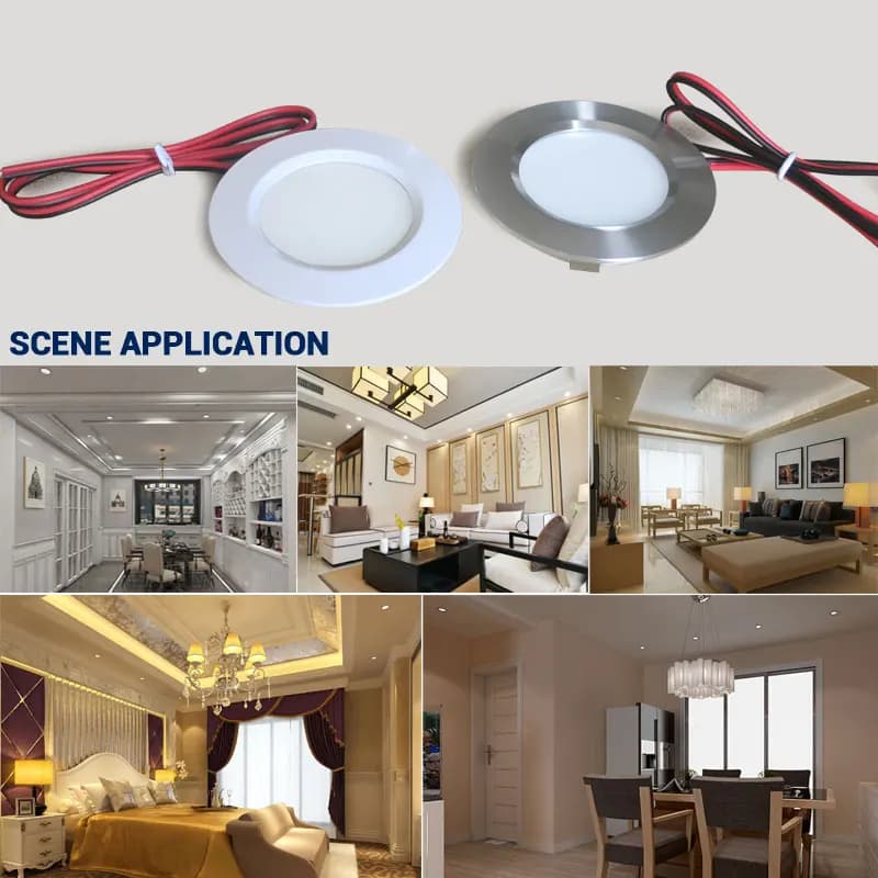 Mini Downlight LED 12V Ultra-mince 3W 5W 7W intégré petit projecteur plafond cuisine salle de bains 