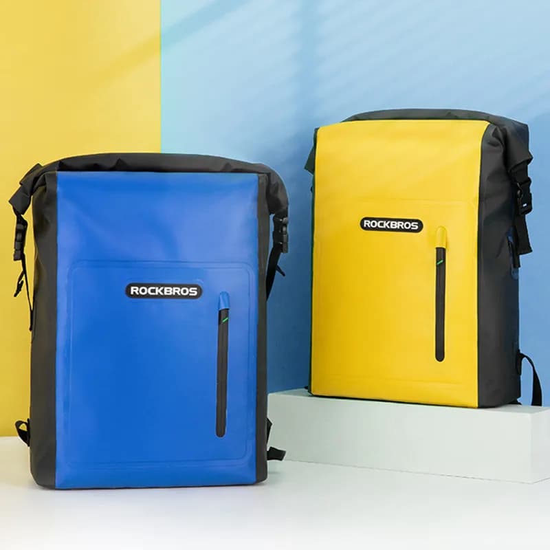 ROCKBROS-Sac de plage étanche pour homme et femme, sacoche de vélo, de natation, en PVC, de voyage, 