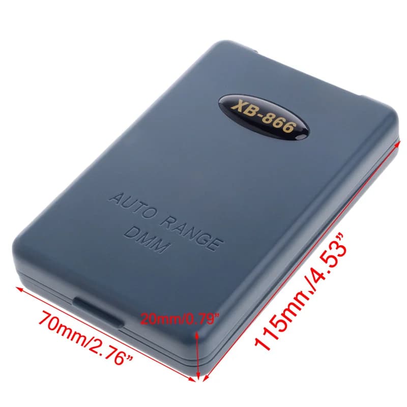 Mini testeur de voltmètre LCD XB866, outil de testeur de poche, multimètre numérique de poche AC/DC 