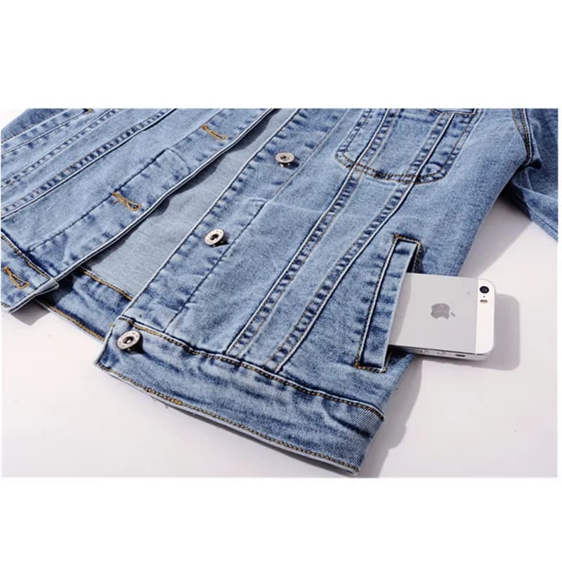 2025 printemps automne nouvelle veste en jean femmes grande taille 5XL Vintage mince à manches longu