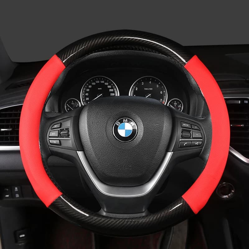 Juste de Volant de Voiture en Cuir de 38cm 15 Pouces, pour BMW Série 1 2 3 4 5 6 7 Z E46 E90 E87 F20