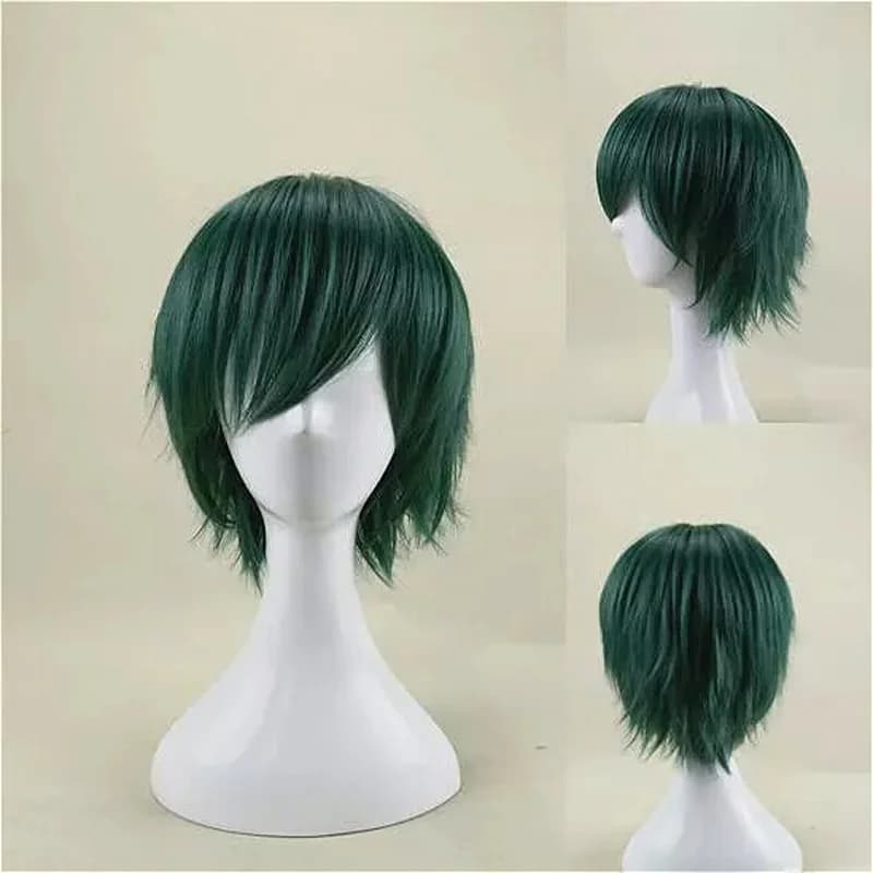 HAIRJOY – perruque de Cosplay synthétique courte et lisse, vert menthe